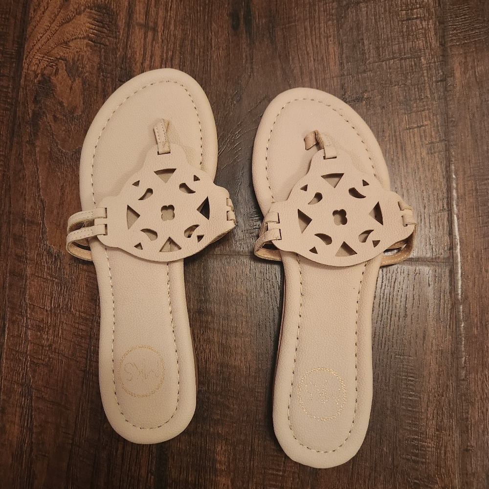MKS Tan sandals size 6